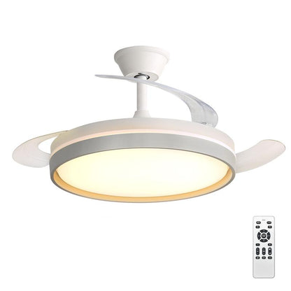Ventilador de Techo con Luz LED y Aspas Plegables - Silencioso y Multifunción