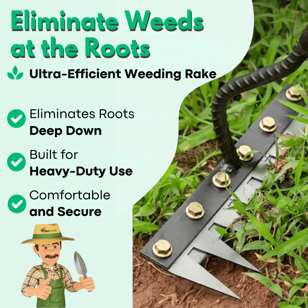 Ultra-Efficient Heavy-Duty Weeding Rake