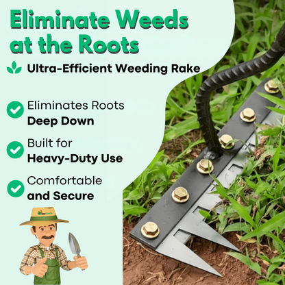 Ultra-Efficient Heavy-Duty Weeding Rake