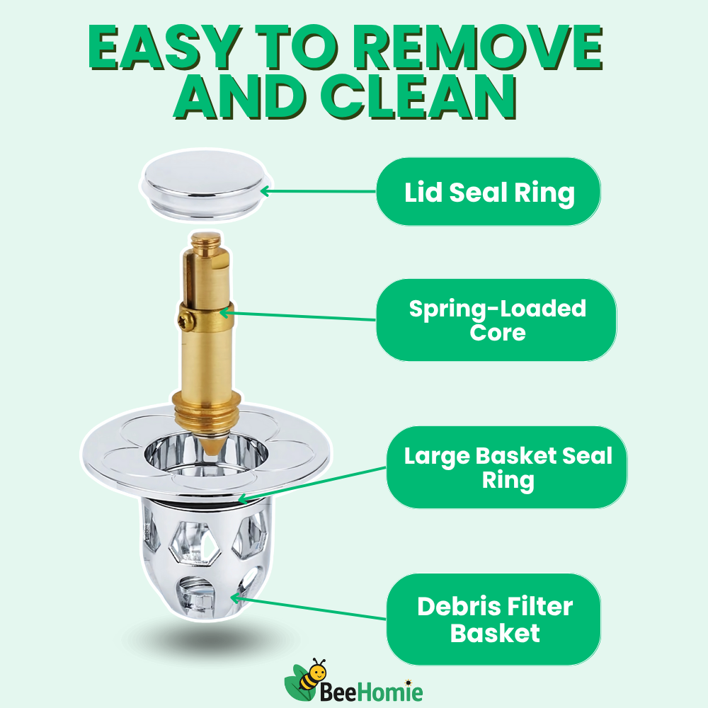 SMARTPOP | Drain Stopper With Built-in Filter