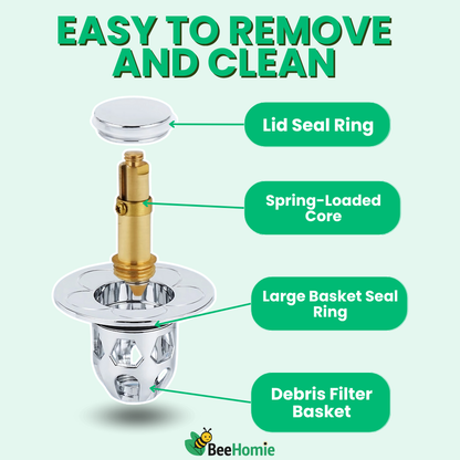 SMARTPOP | Drain Stopper With Built-in Filter
