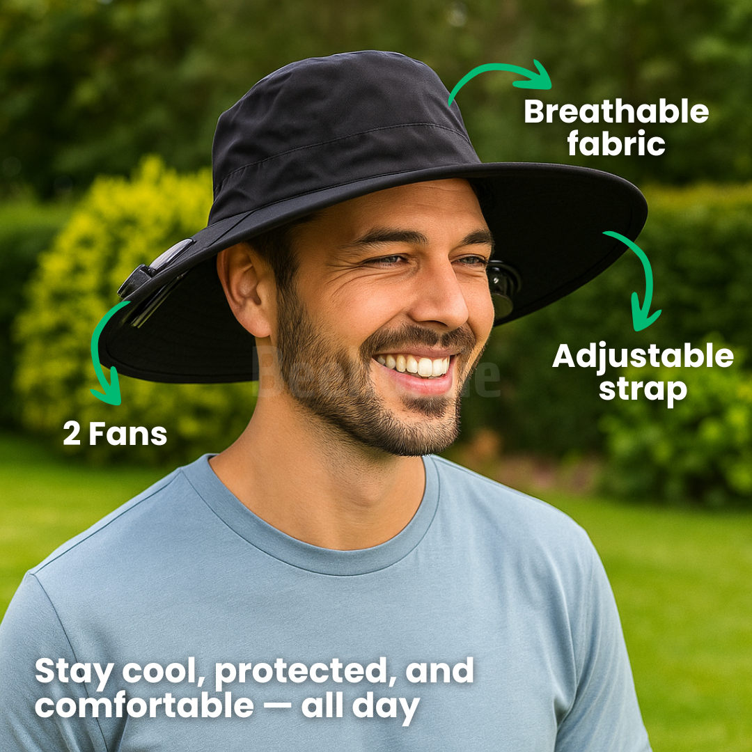 H35 PRO | The Solar-Powered Fan Hat