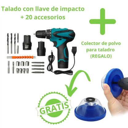 Taladro 18V profesional + Colector de Regalo