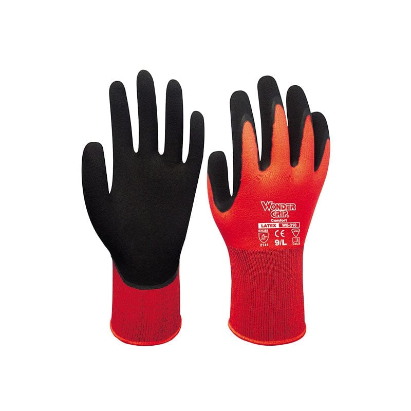 Breathable Nylon Gardening Gloves, Stretchable and Coated with Nitrile