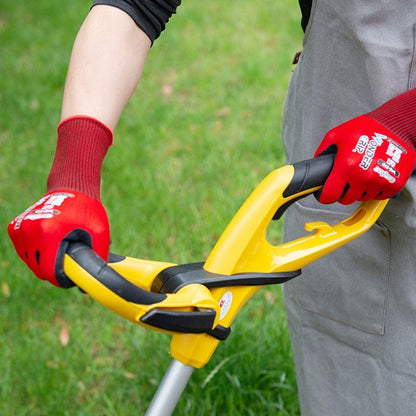 Breathable Nylon Gardening Gloves, Stretchable and Coated with Nitrile